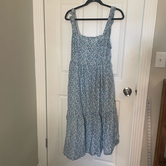 J. Crew Blue Floral Maxi Dress - Picture 1 of 4